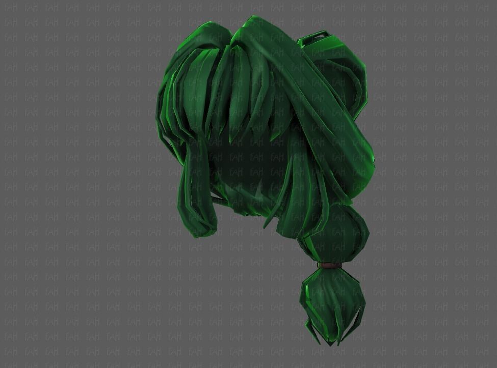 3D Hair style for girl V88 Low-poly 3D model_39