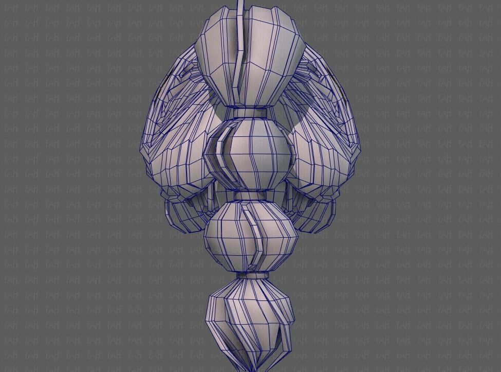 3D Hair style for girl V88 Low-poly 3D model_29