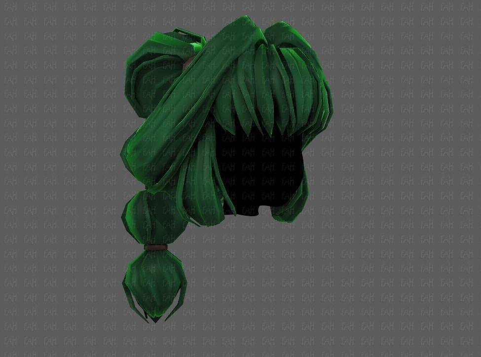 3D Hair style for girl V88 Low-poly 3D model_18