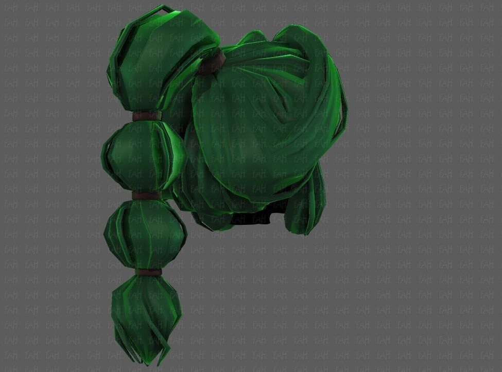 3D Hair style for girl V88 Low-poly 3D model_20