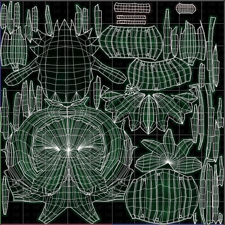 3D Hair style for girl V88 Low-poly 3D model_45