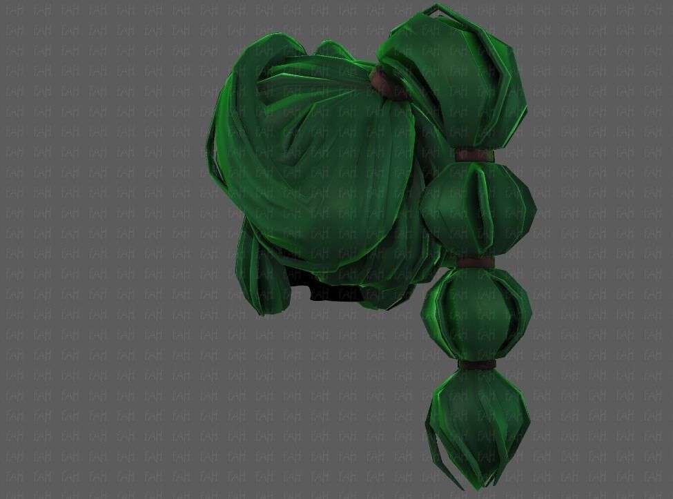 3D Hair style for girl V88 Low-poly 3D model_22