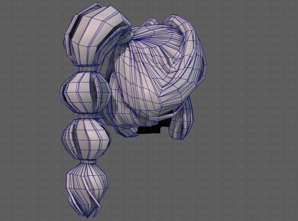 3D Hair style for girl V88 Low-poly 3D model_28