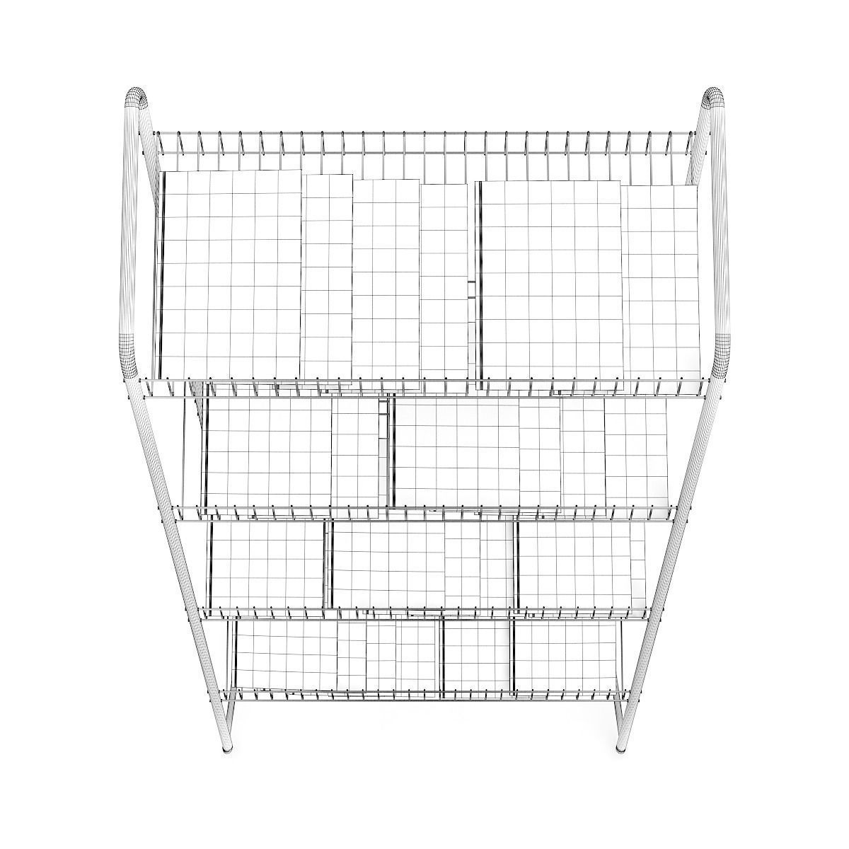 Market Stand with Magazines 4 3D model_3