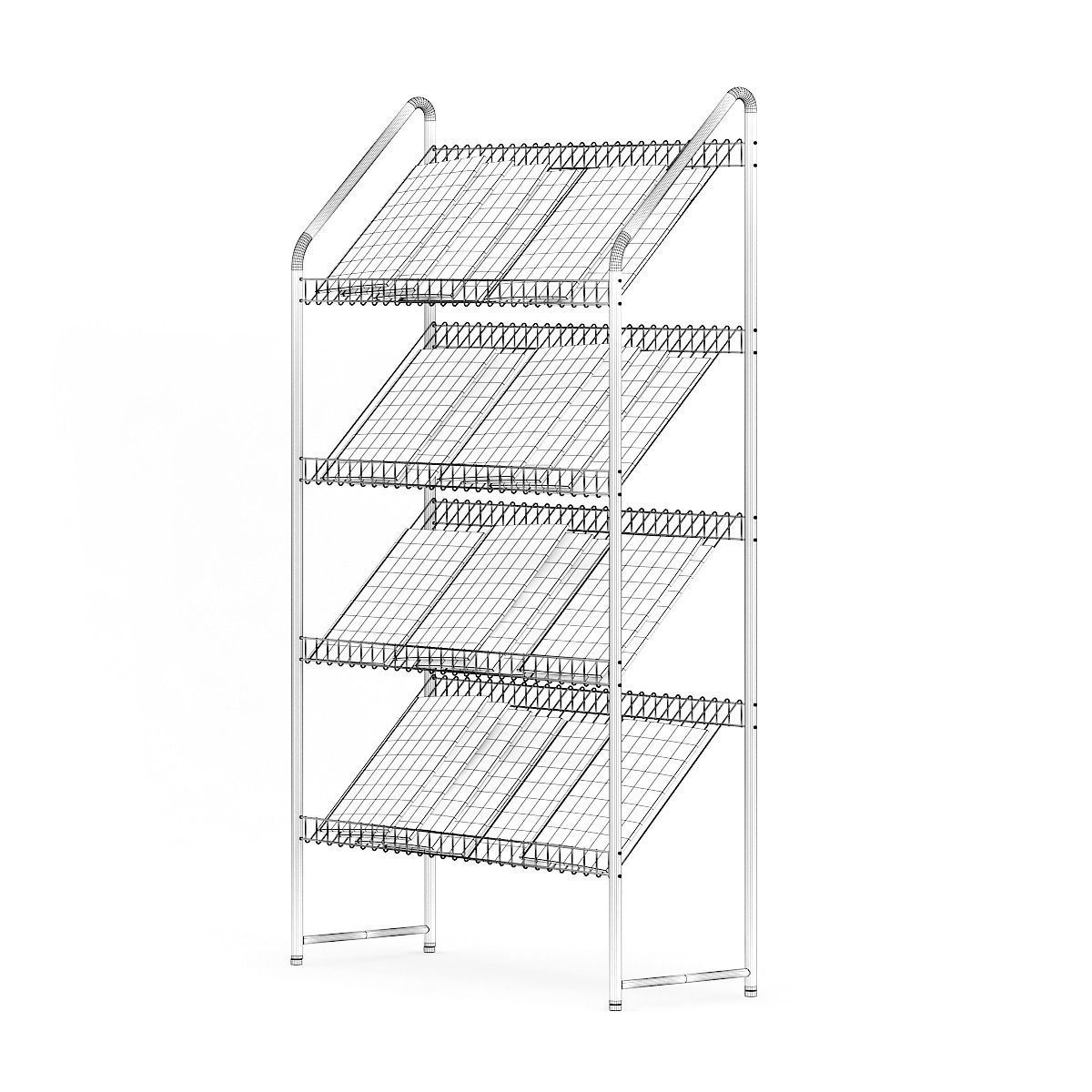 Market Stand with Magazines 4 3D model_5