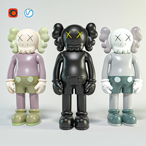 Kaws toys 3D model
