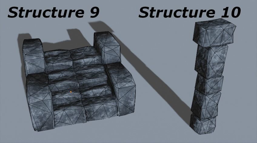 Low-poly ancient ruin pack Low-poly 3D model_6