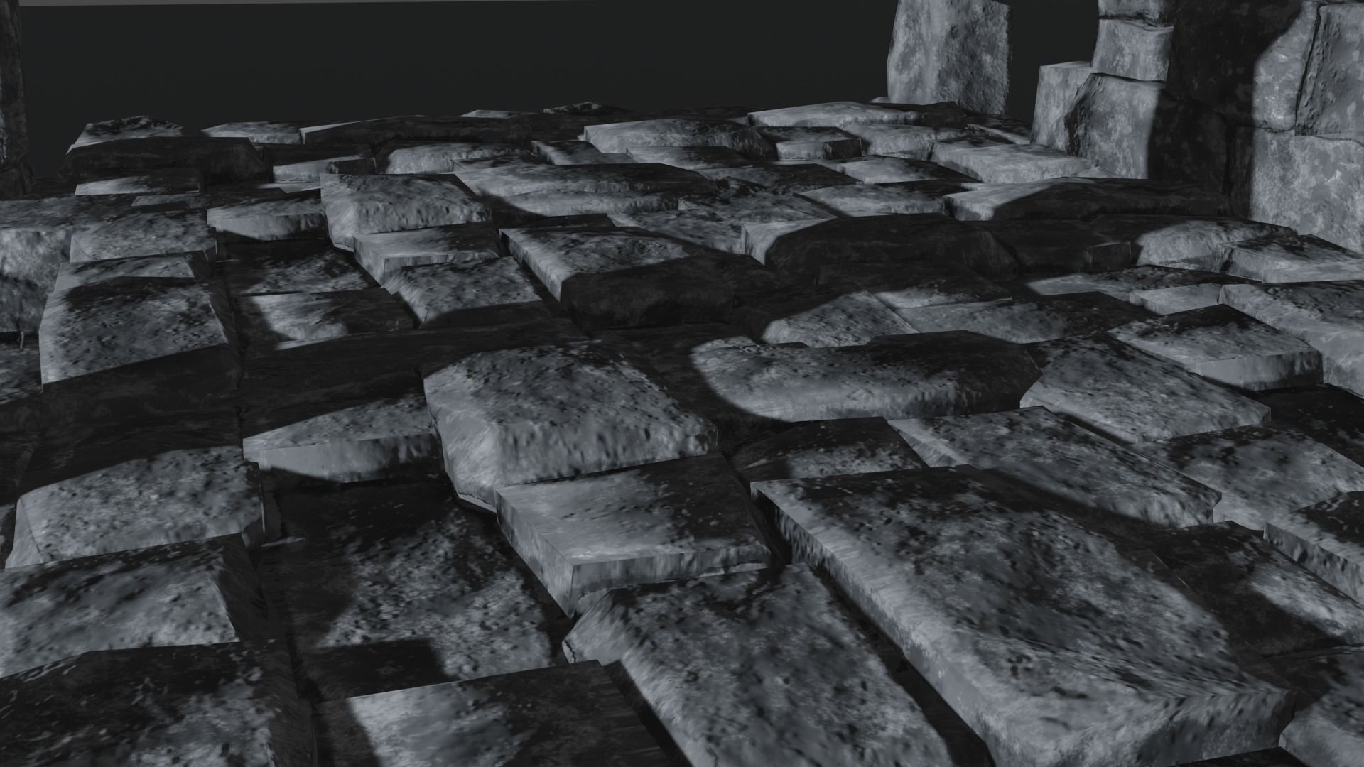 Low-poly ancient ruin pack Low-poly 3D model_8