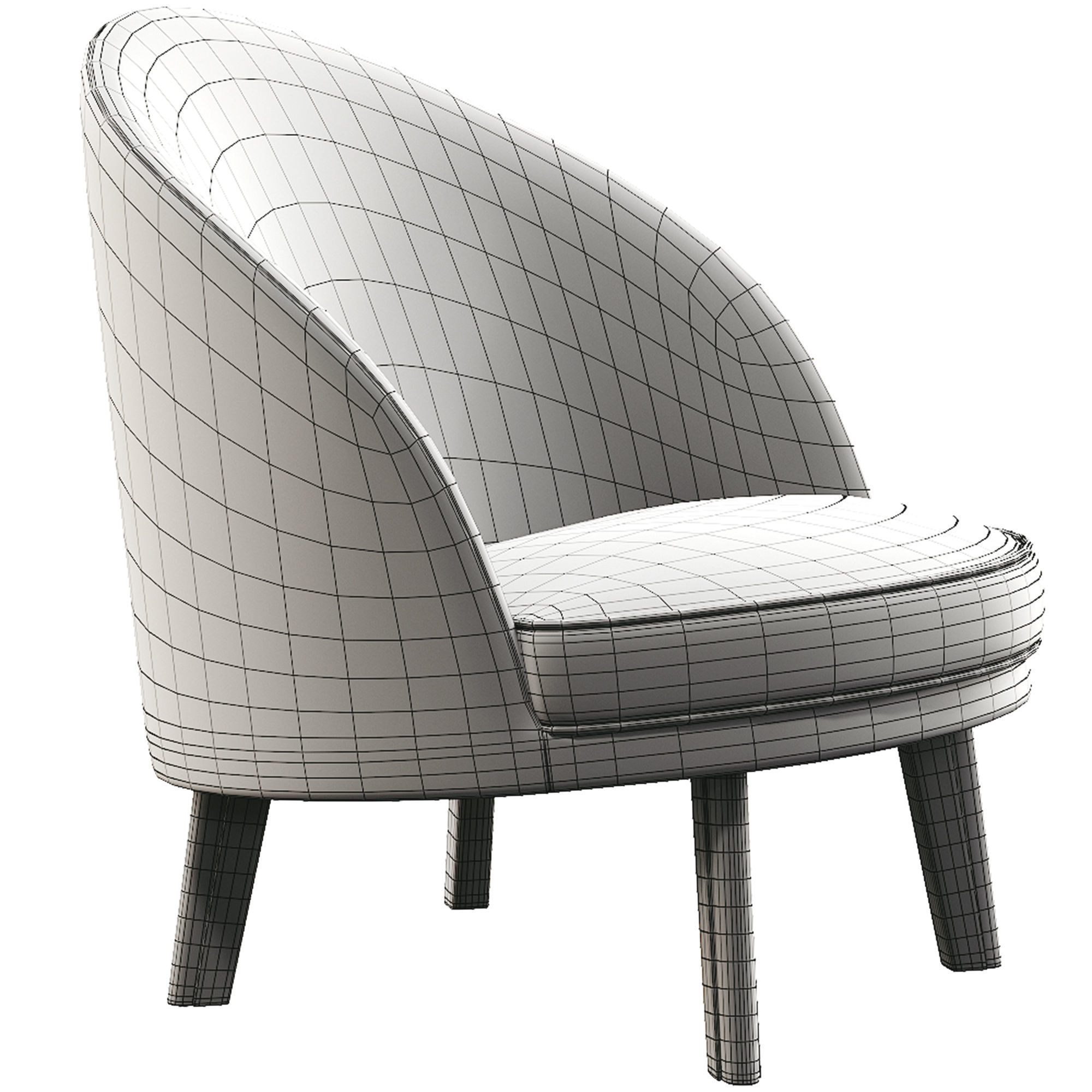 Jules Armchair By Arflex 4 color version 3D model_4