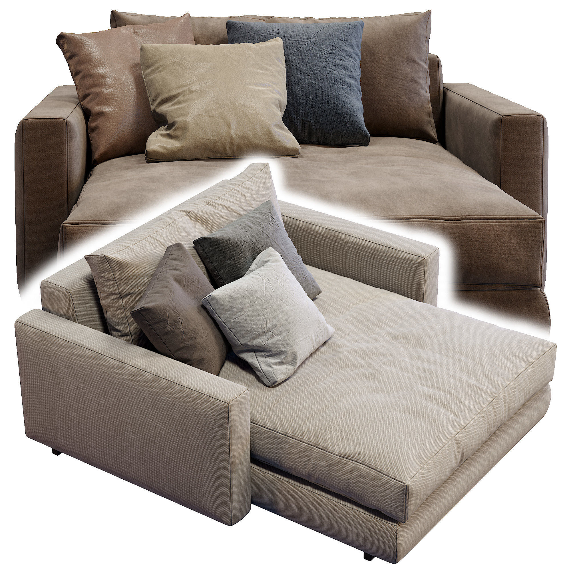 Ferlea Simple 2 color version 3D model_1