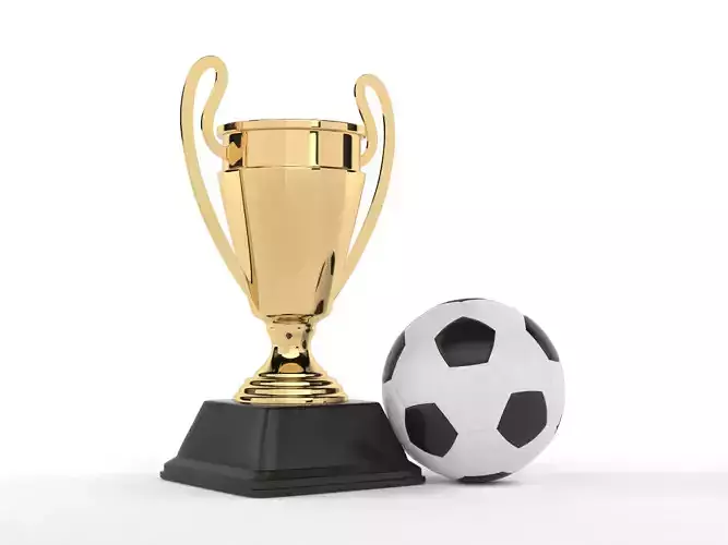 Gold Cup and Soccer Ball