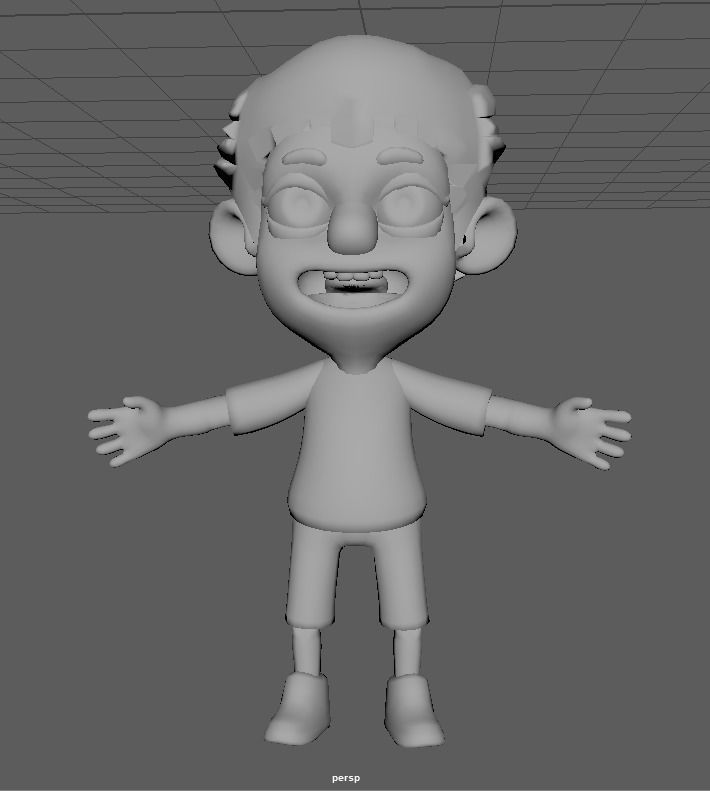 Hand-Painted Boy Character Model 3D model_2