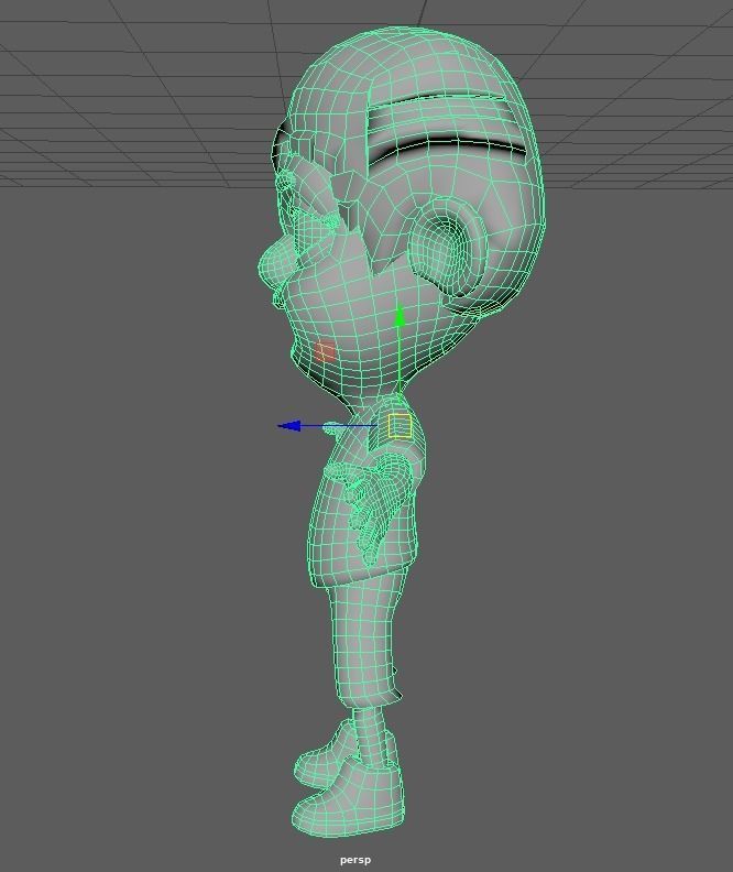 Hand-Painted Boy Character Model 3D model_4