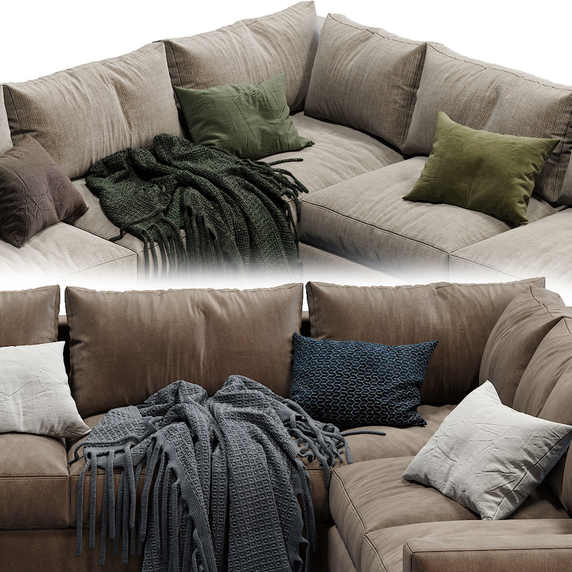 Ferlea Sofa Simple 2 color version 3D model_3