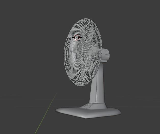 Table Fan  3D model_5