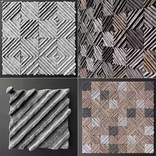 Panel Old concrete angle line n5