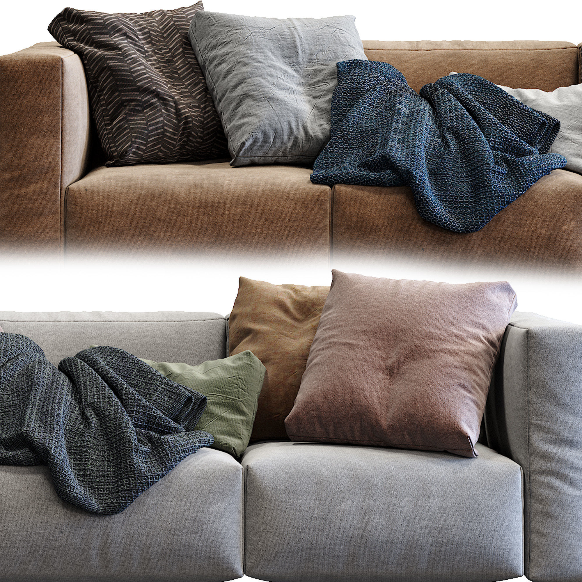 Prostoria Sofa Match 3 2 color version 3D model_2