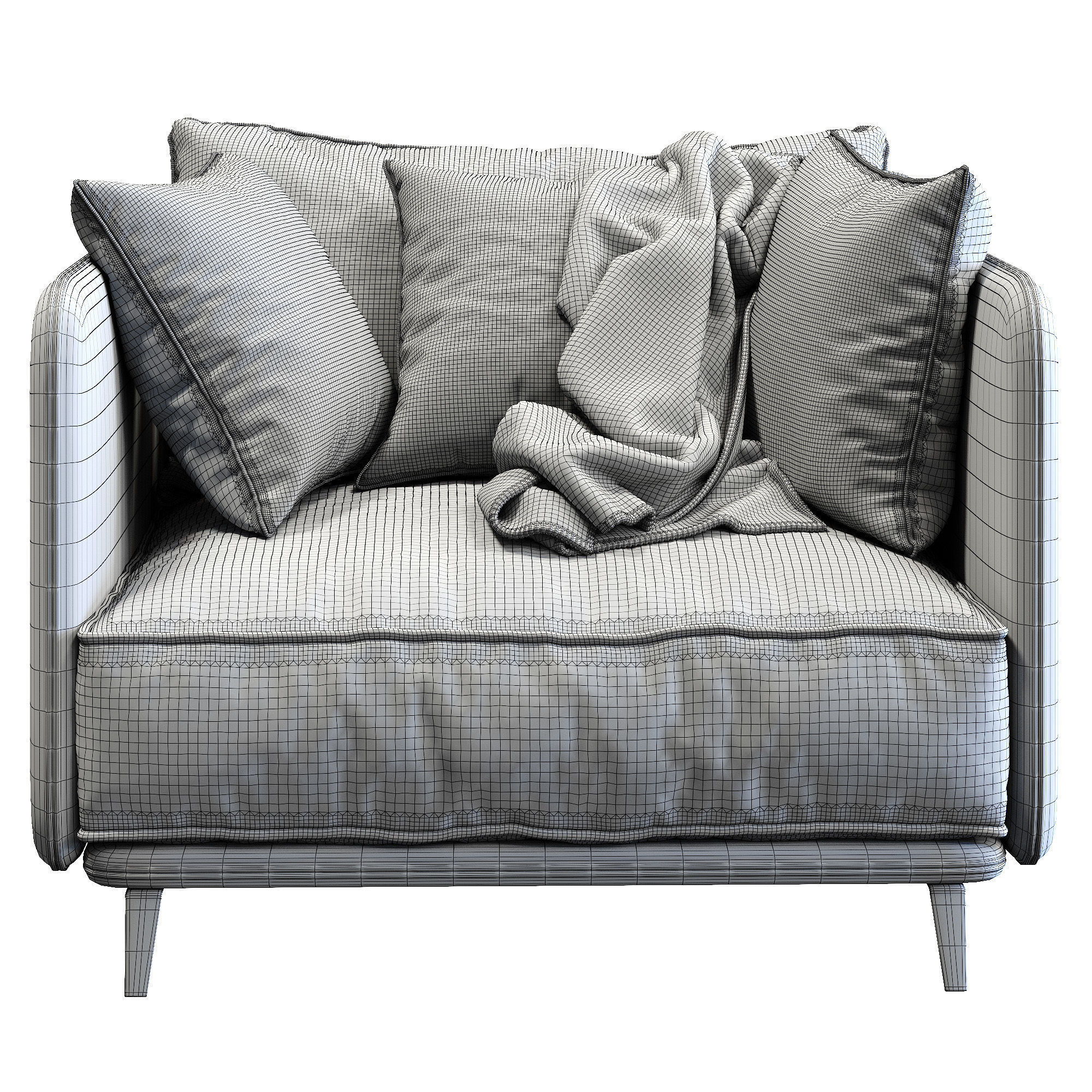 Armchair K2 By Arflex 3D model_4