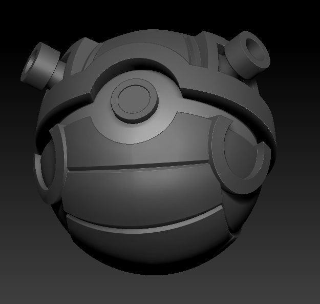 Pokeballs bomb 3D print model_16