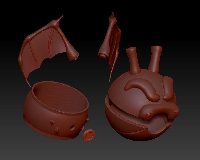 Pokeballs bomb 3D print model_9