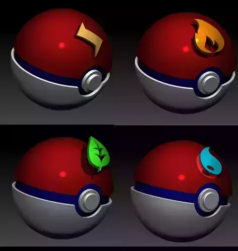 Pokeballs bomb 3D print model