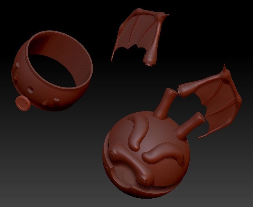 Pokeballs bomb 3D print model_10