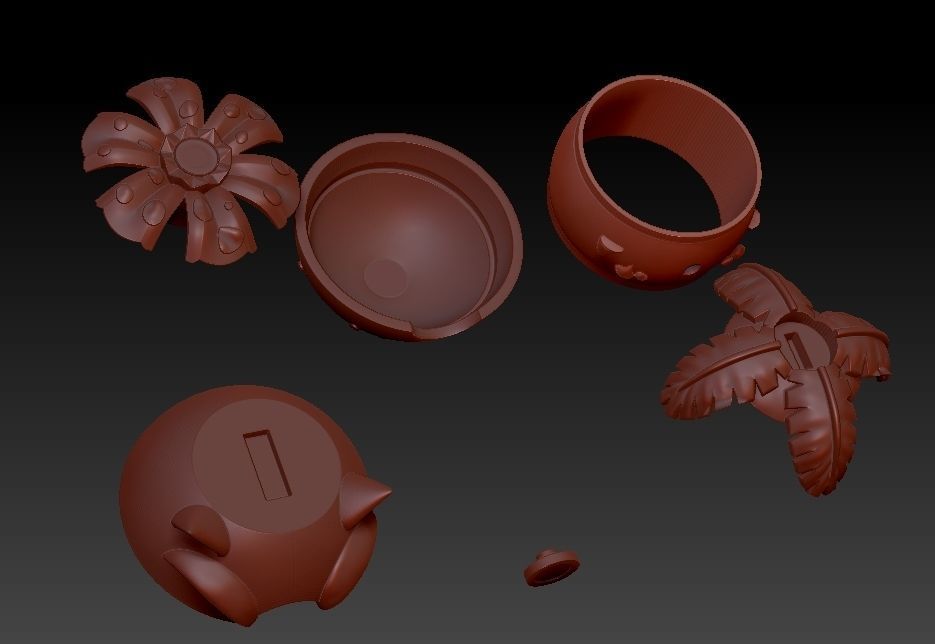 Pokeballs bomb 3D print model_6