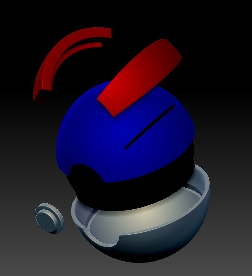 Pokeballs bomb 3D print model_19