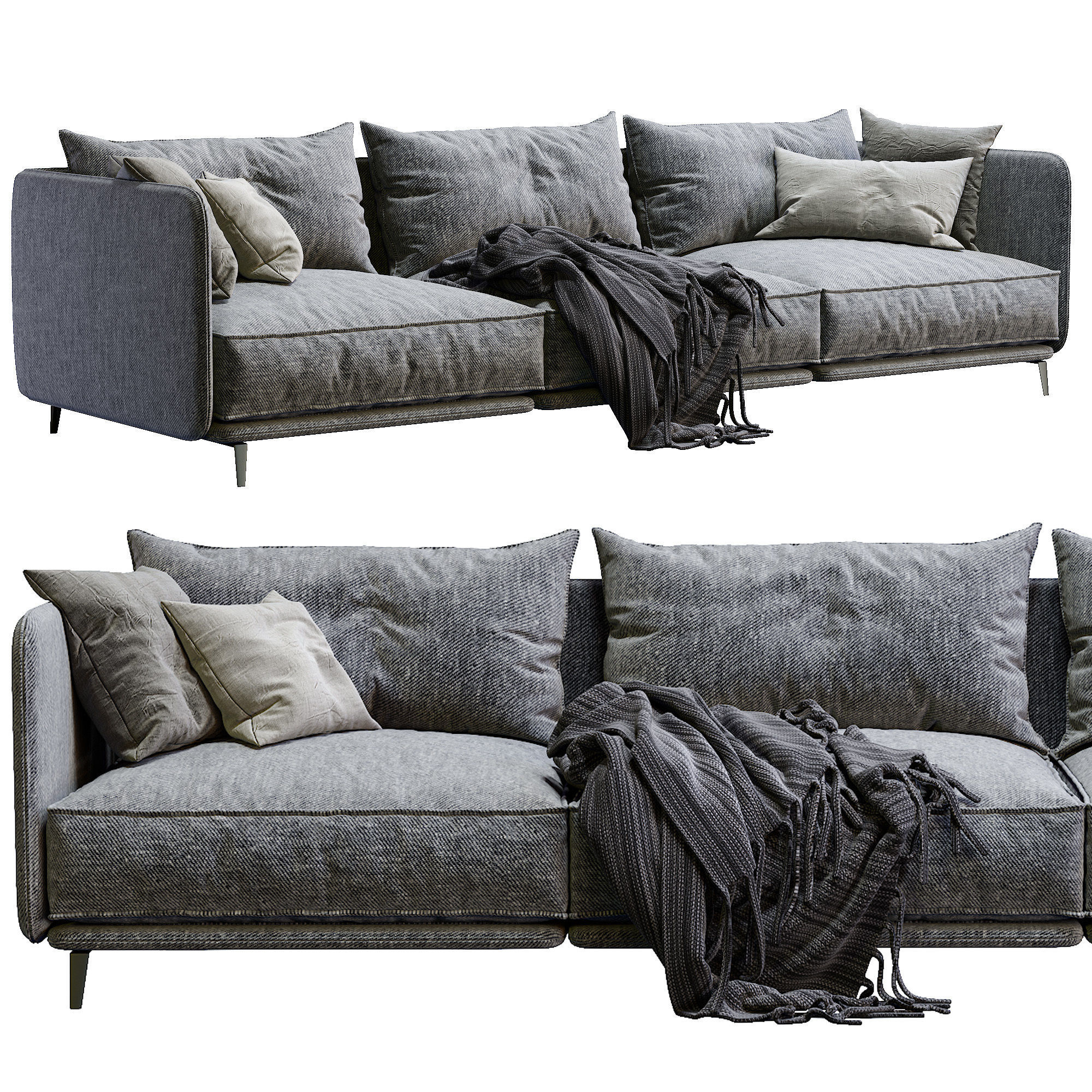 K2 By Arflex 3 color version 3D model_1