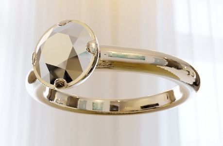 model A grade cz diamond ring 3D print model_3