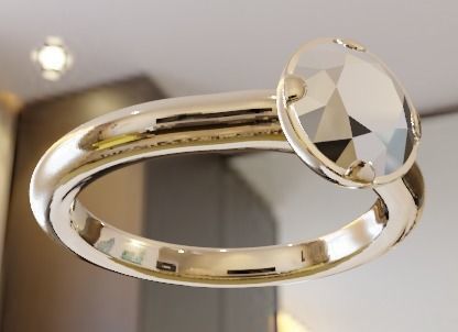 model A grade cz diamond ring 3D print model_7