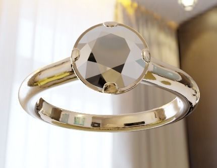 model A grade cz diamond ring 3D print model_6