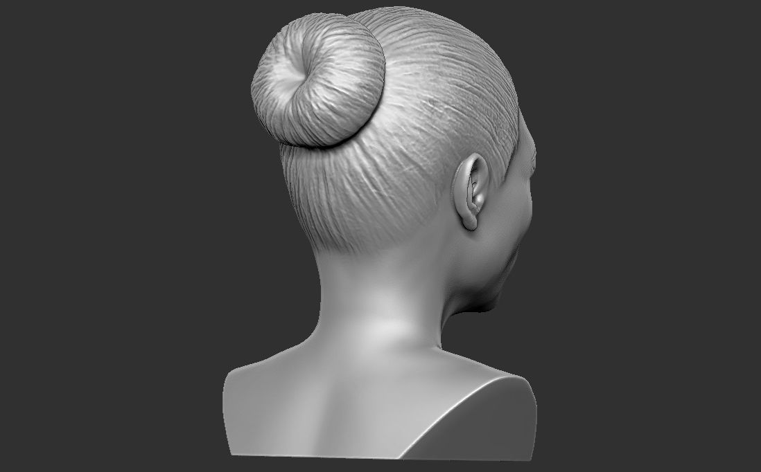 Beautiful woman bust 3D printing ready TYPE 6 Free 3D print model_6