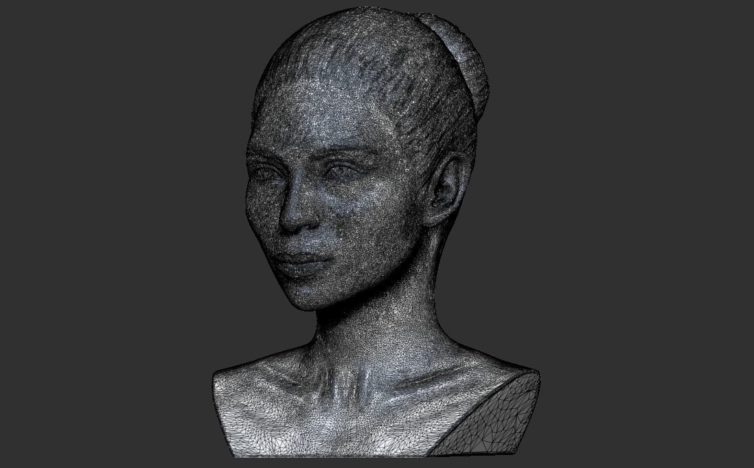 Beautiful woman bust 3D printing ready TYPE 6 Free 3D print model_19
