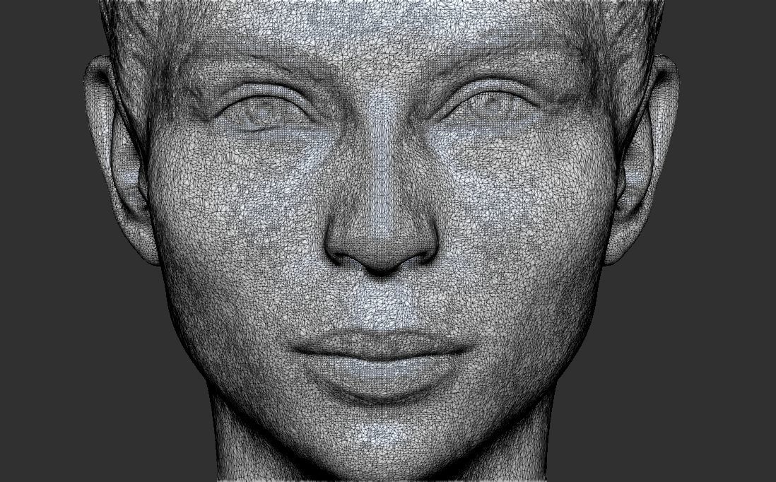 Beautiful woman bust 3D printing ready TYPE 6 Free 3D print model_20