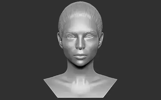 Beautiful woman bust 3D printing ready TYPE 6 Free 3D print model