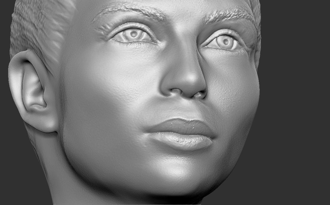 Beautiful woman bust 3D printing ready TYPE 6 Free 3D print model_15