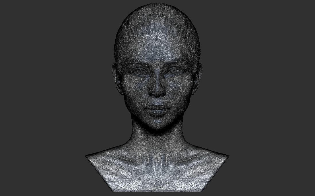 Beautiful woman bust 3D printing ready TYPE 6 Free 3D print model_18