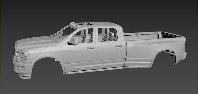 Dodge Ram 3500 2020 Body For Print  3D print model 7