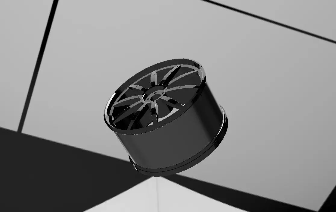 10 spoke JDM wheel 3D print model_0