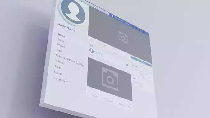 Facebook Page Animation Template