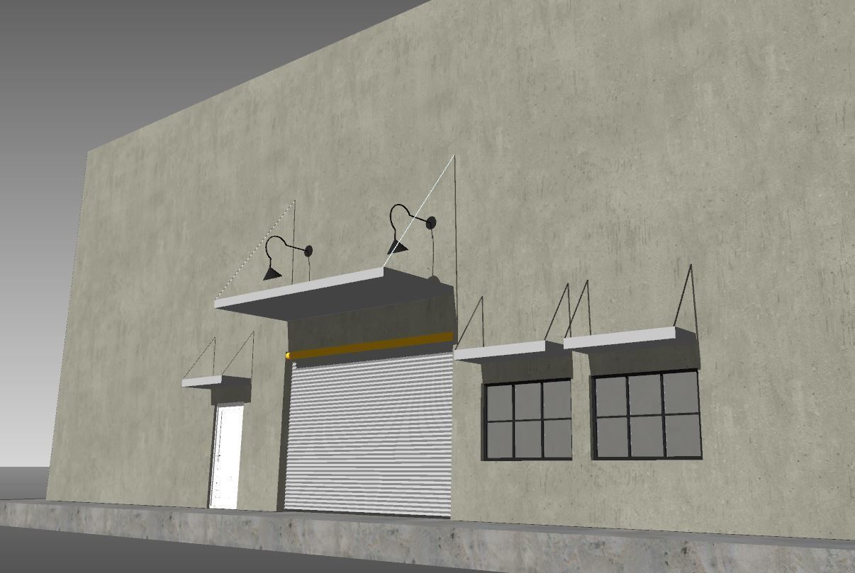 Simple Warehouse Sketchup model Free 3D model_3