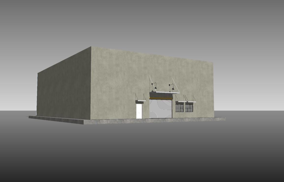 Simple Warehouse Sketchup model Free 3D model_1
