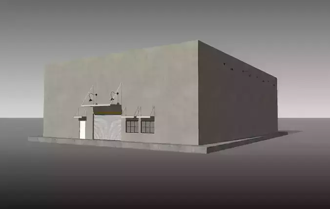 Simple Warehouse Sketchup model Free 3D model