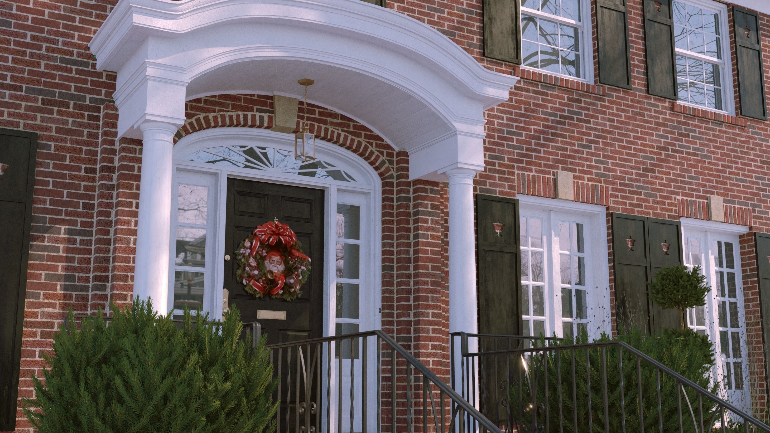 Home Alone Cinema Scene Old House Decoration McCallister 3D model_1