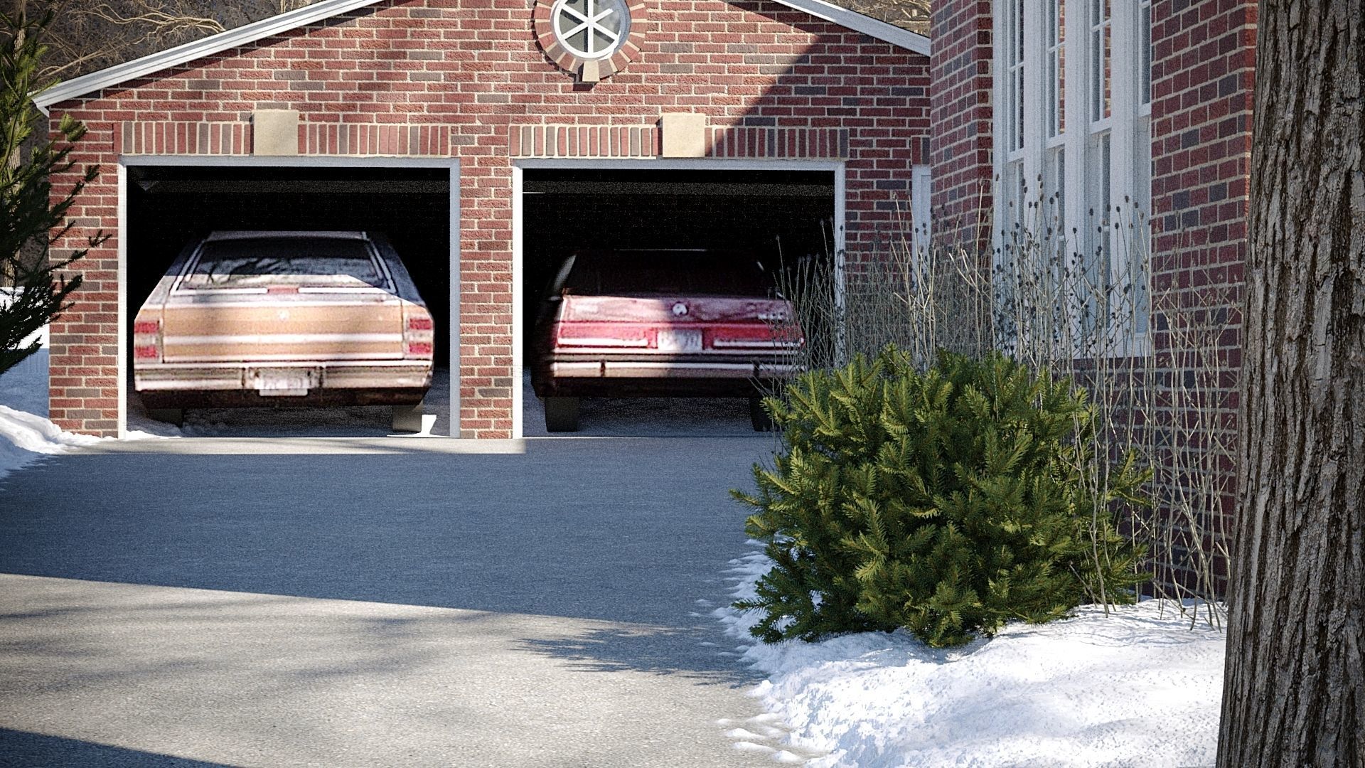 Home Alone Cinema Scene Old House Decoration McCallister 3D model_18