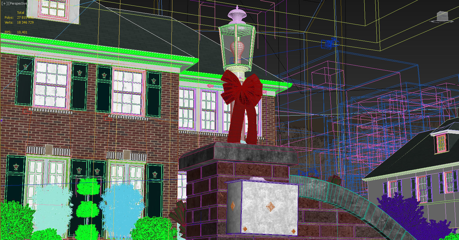 Home Alone Cinema Scene Old House Decoration McCallister 3D model_14