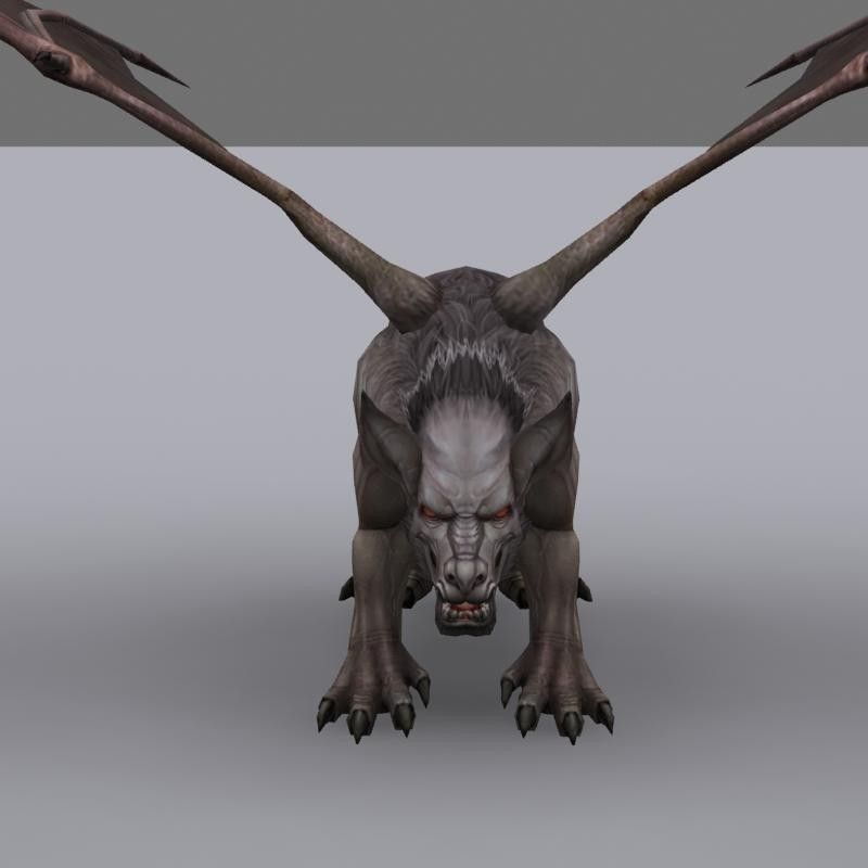 flying mouse Low-poly 3D model_6