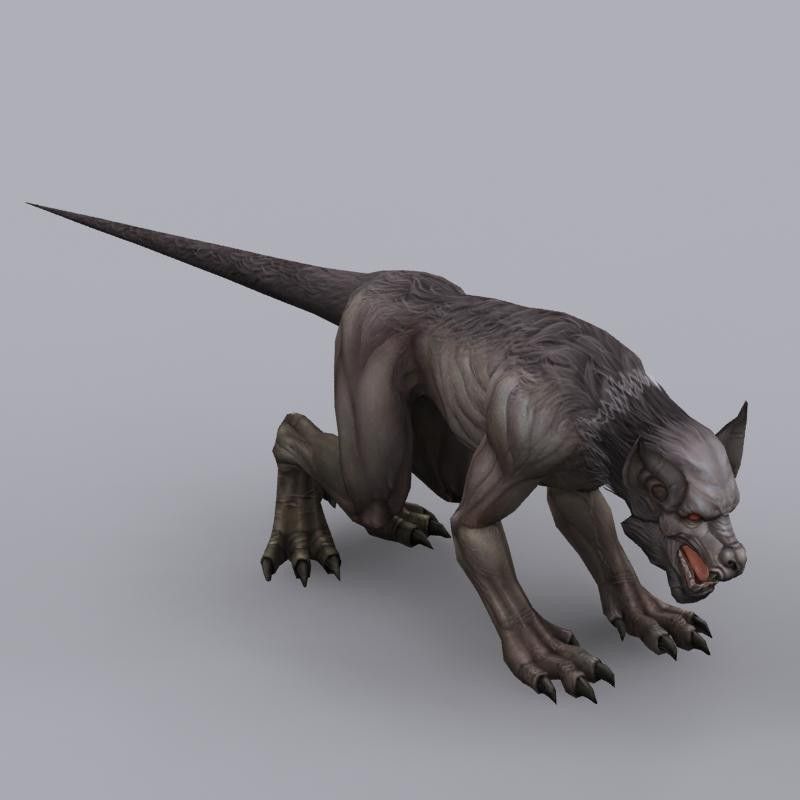 flying mouse Low-poly 3D model_4