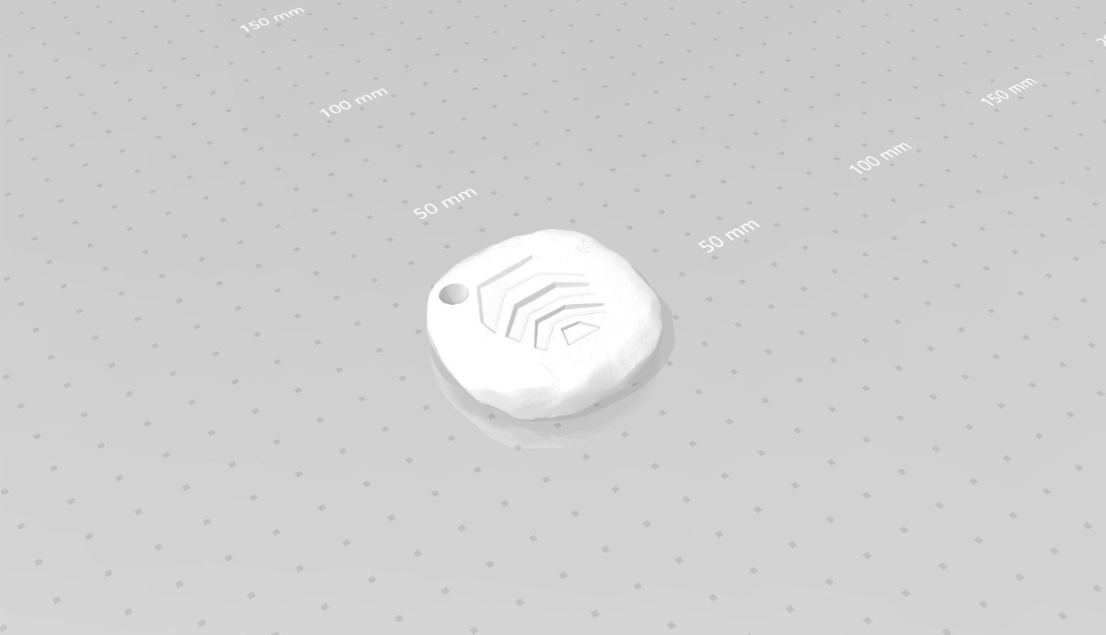 Air Rune - Runescape - STL Keychain 3D print model_14